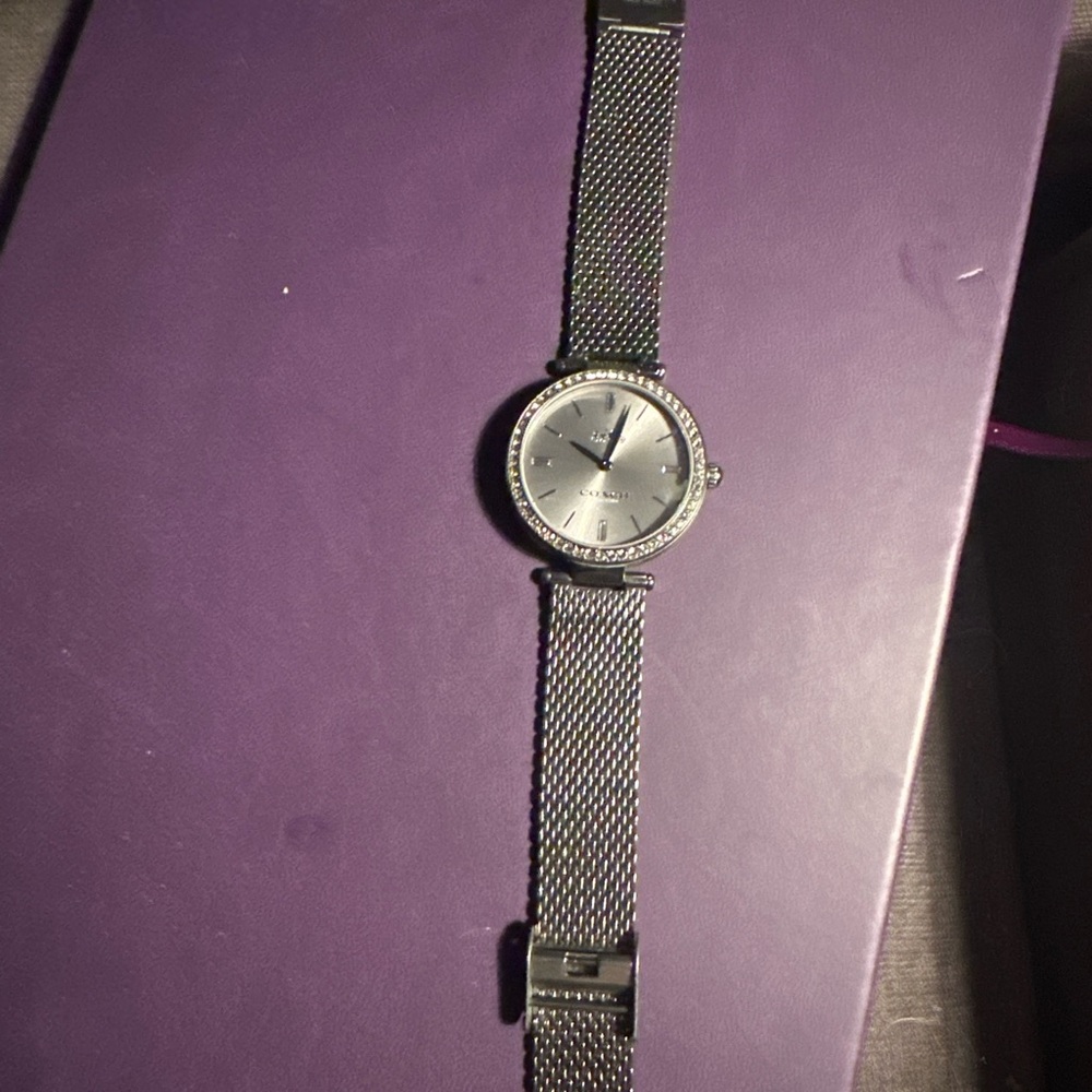 Coach Park Gray Watch with box